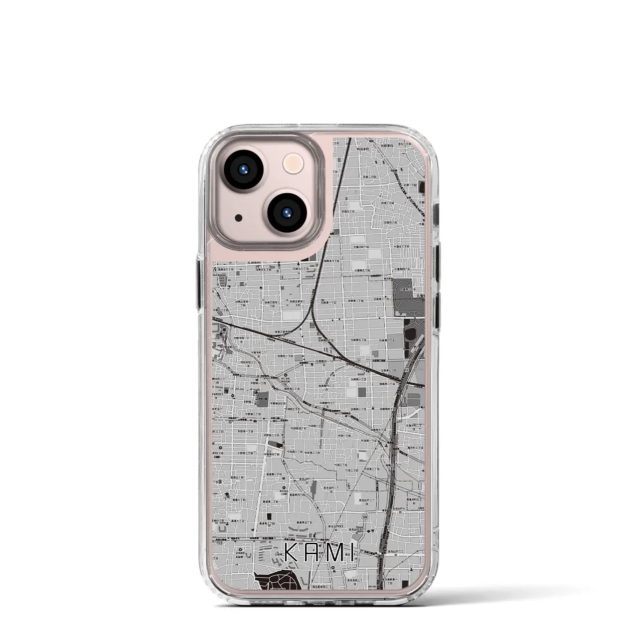 【加美(大阪府)】地図柄iPhoneケース(MagSafeタイプ)