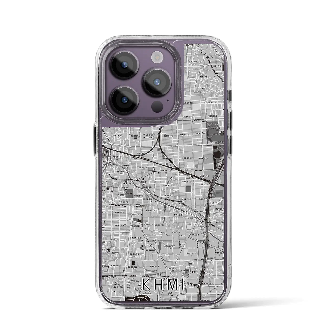 【加美(大阪府)】地図柄iPhoneケース(MagSafeタイプ)