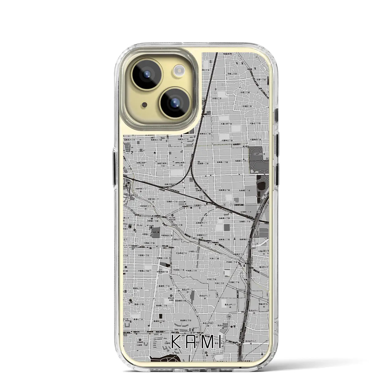 【加美(大阪府)】地図柄iPhoneケース(MagSafeタイプ)