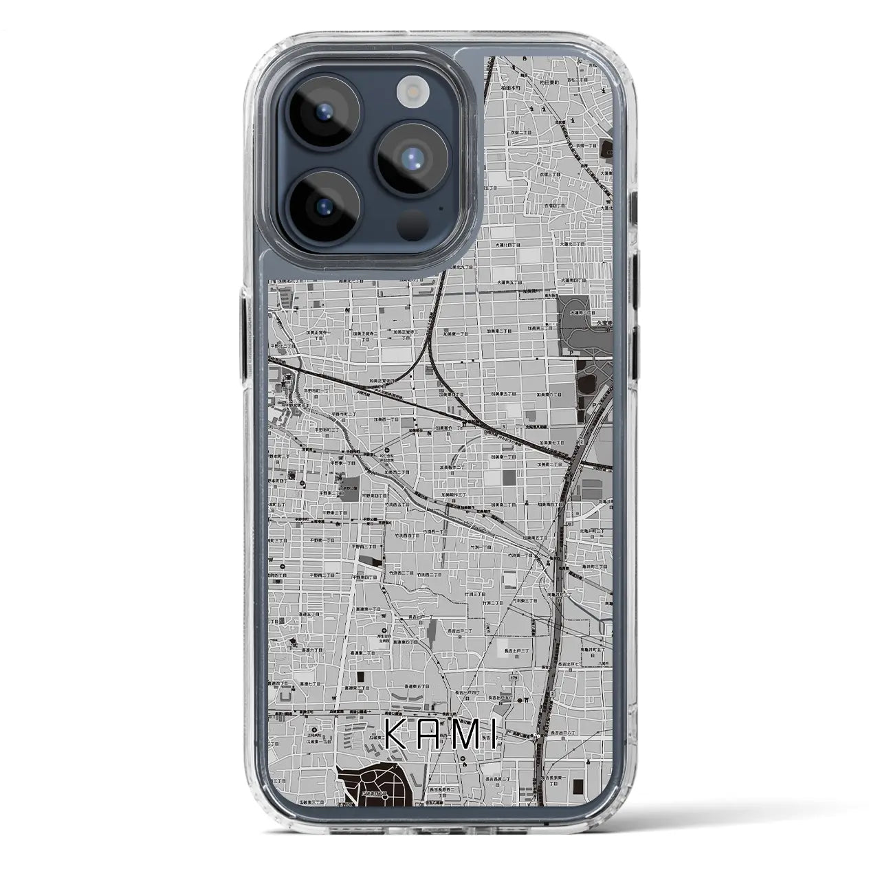 【加美(大阪府)】地図柄iPhoneケース(MagSafeタイプ)