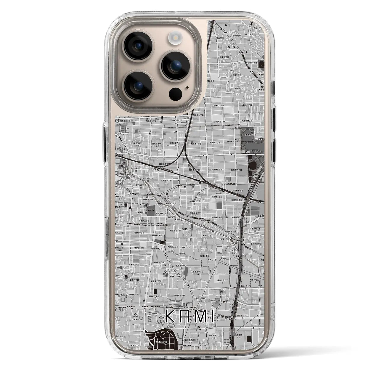 【加美(大阪府)】地図柄iPhoneケース(MagSafeタイプ)