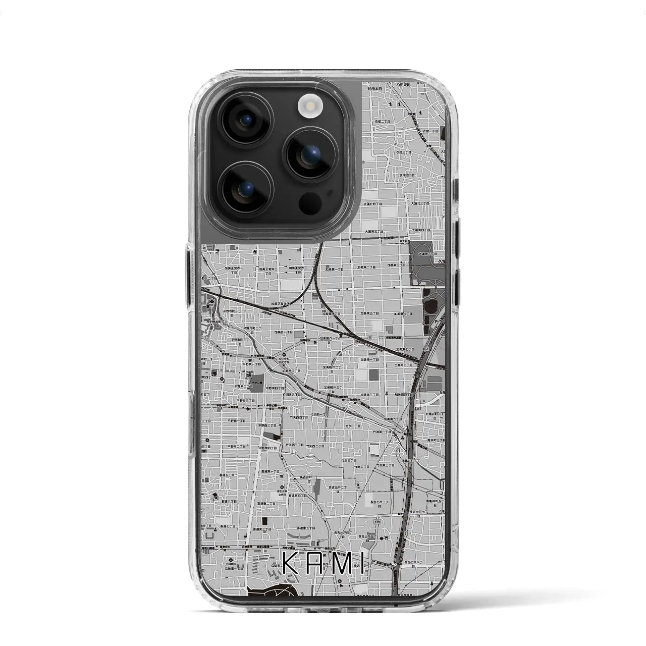 【加美(大阪府)】地図柄iPhoneケース(MagSafeタイプ)