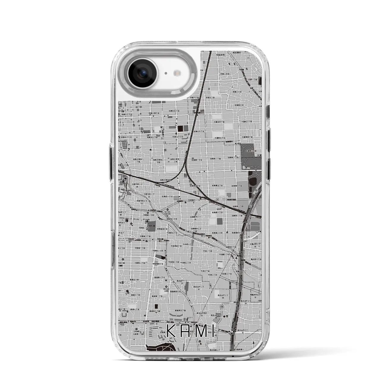 【加美(大阪府)】地図柄iPhoneケース(MagSafeタイプ)