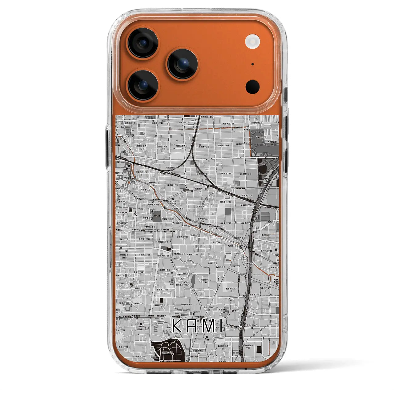 【加美(大阪府)】地図柄iPhoneケース(MagSafeタイプ)