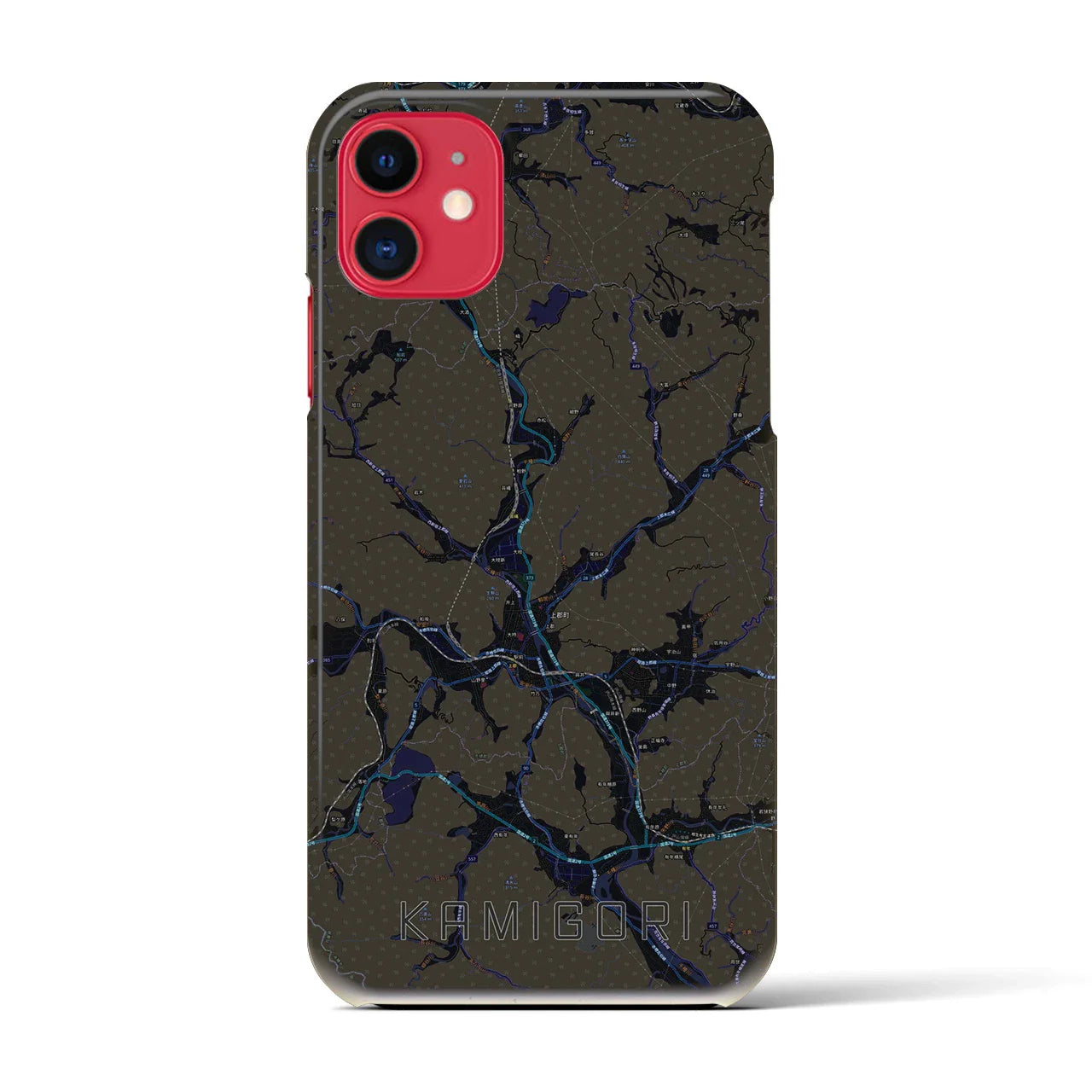 【上郡(兵庫県)】地図柄iPhoneケース(バックカバータイプ)