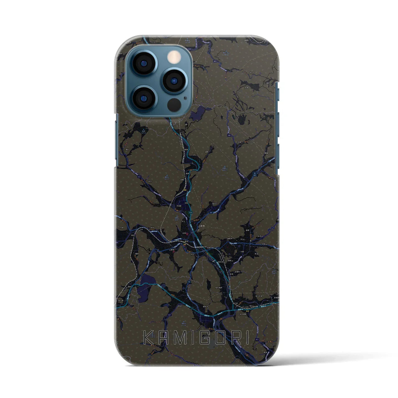 【上郡(兵庫県)】地図柄iPhoneケース(バックカバータイプ)