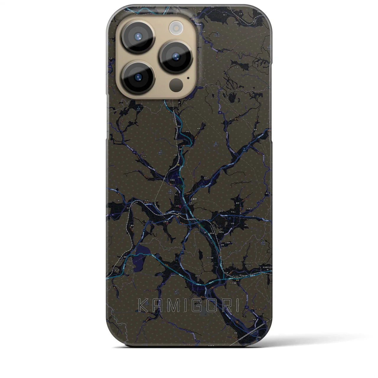 【上郡(兵庫県)】地図柄iPhoneケース(バックカバータイプ)