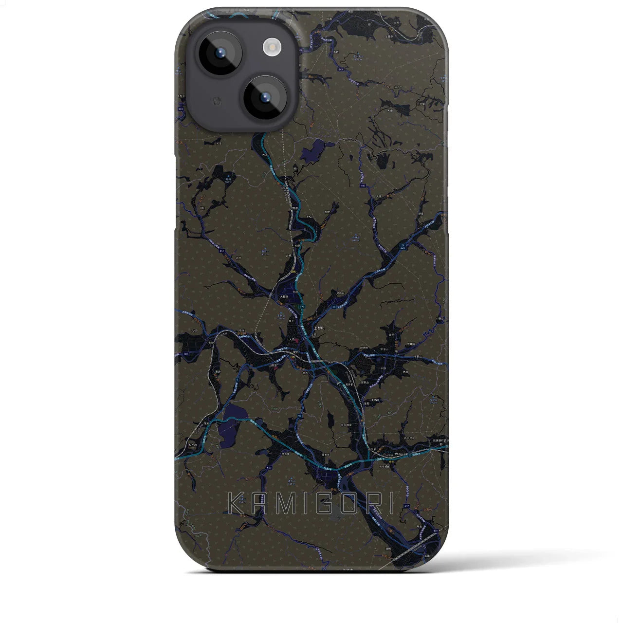 【上郡(兵庫県)】地図柄iPhoneケース(バックカバータイプ)