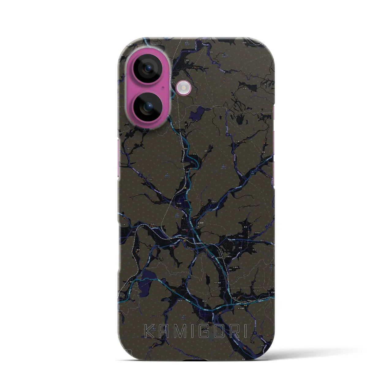 【上郡(兵庫県)】地図柄iPhoneケース(バックカバータイプ)