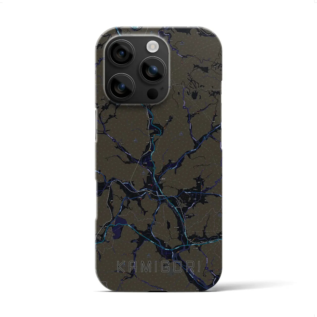 【上郡(兵庫県)】地図柄iPhoneケース(バックカバータイプ)