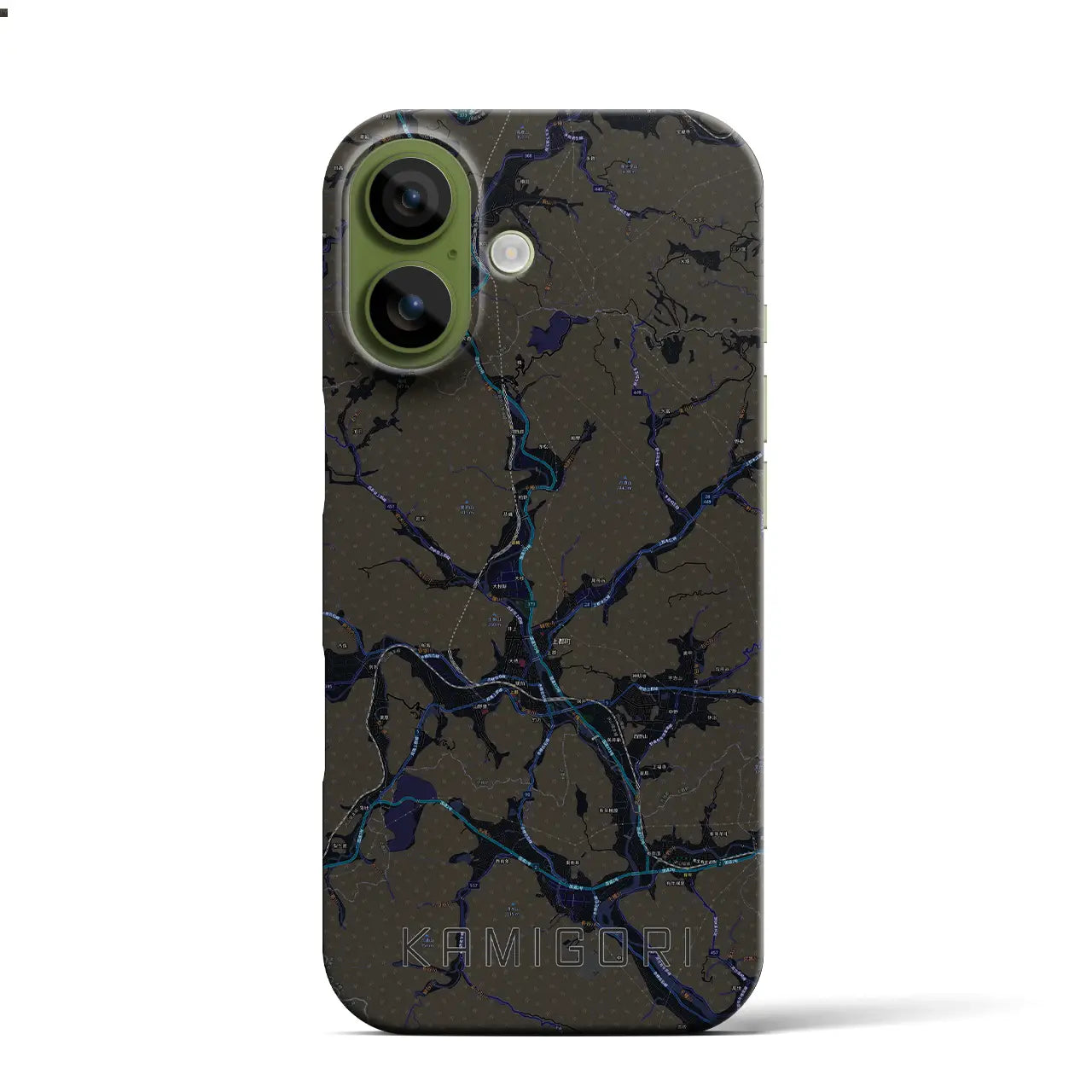 【上郡(兵庫県)】地図柄iPhoneケース(バックカバータイプ)