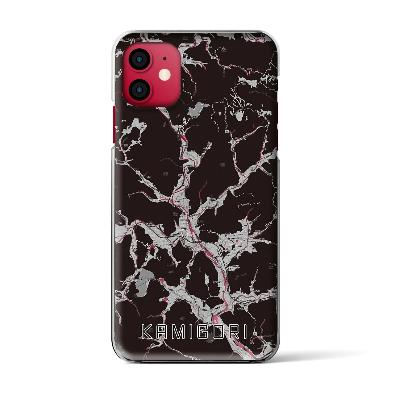 【上郡(兵庫県)】地図柄iPhoneケース(クリアタイプ)