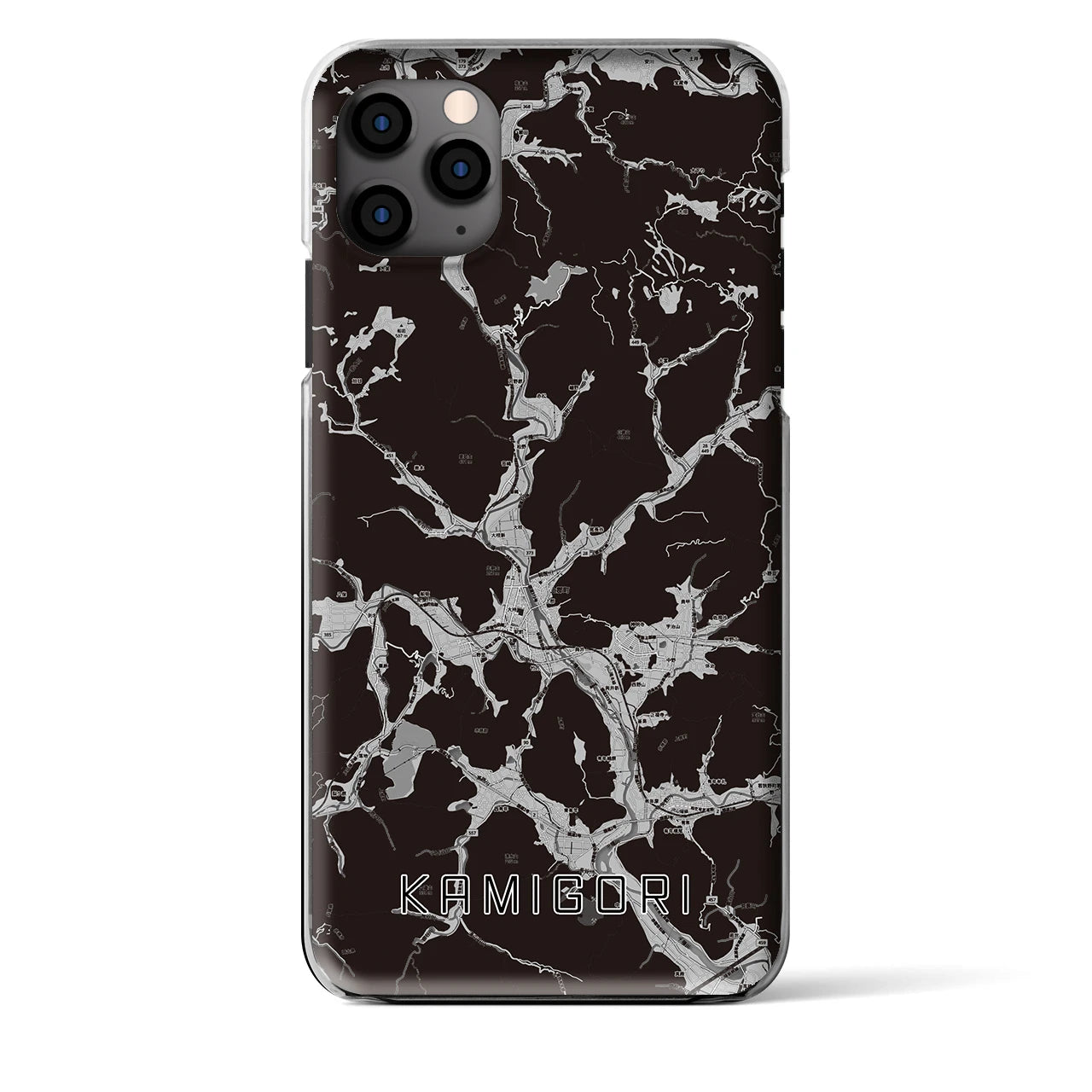 【上郡(兵庫県)】地図柄iPhoneケース(クリアタイプ)