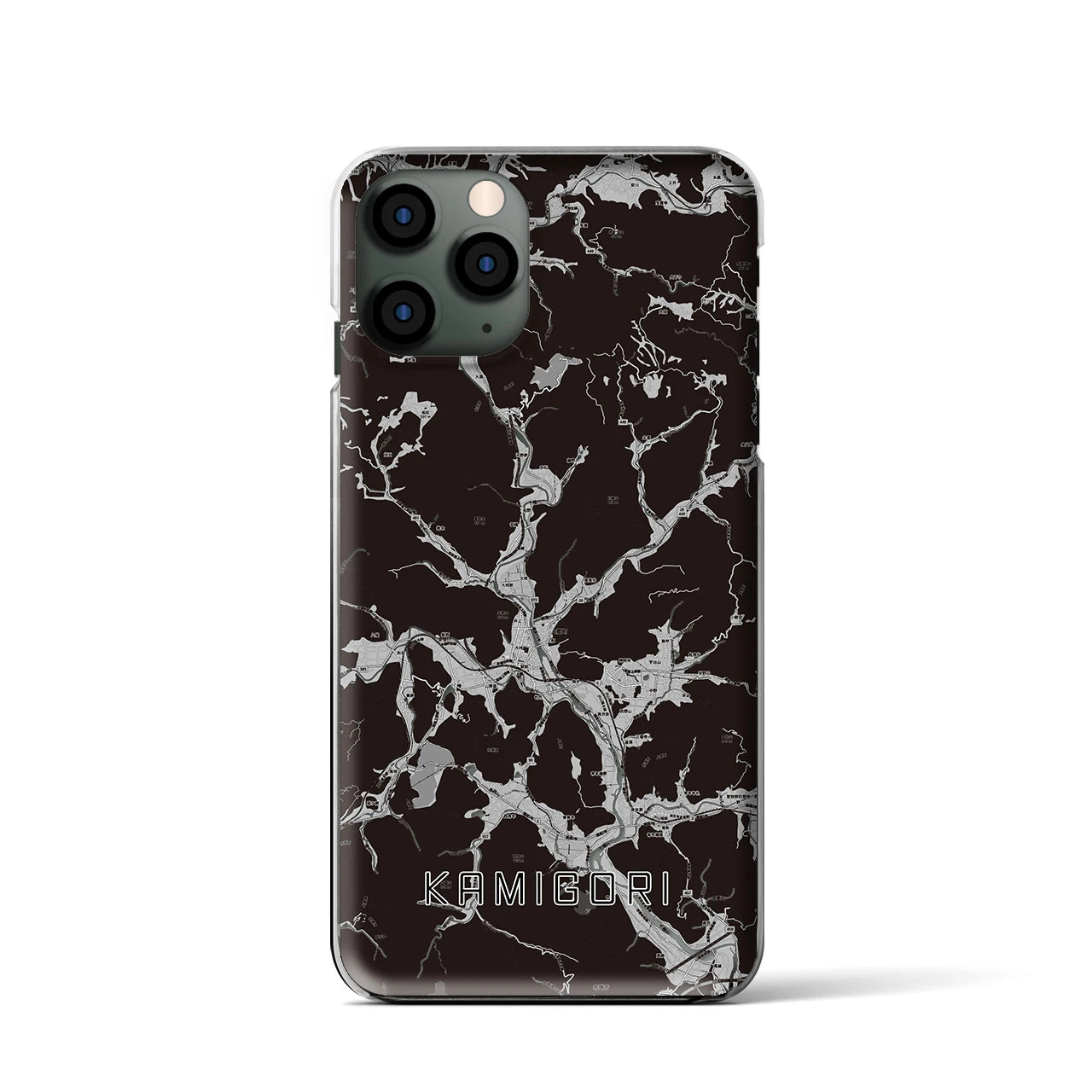 【上郡(兵庫県)】地図柄iPhoneケース(クリアタイプ)