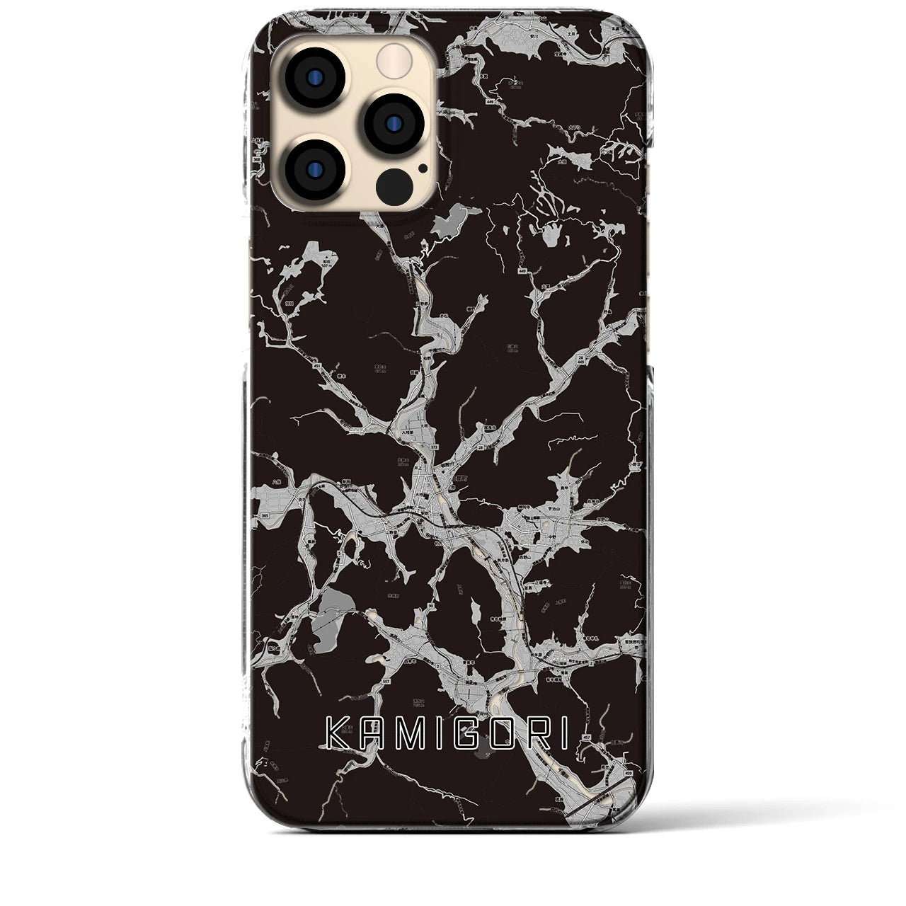 【上郡(兵庫県)】地図柄iPhoneケース(クリアタイプ)