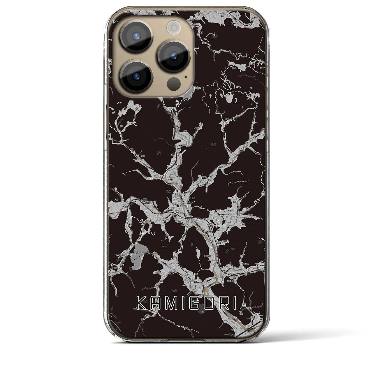 【上郡(兵庫県)】地図柄iPhoneケース(クリアタイプ)