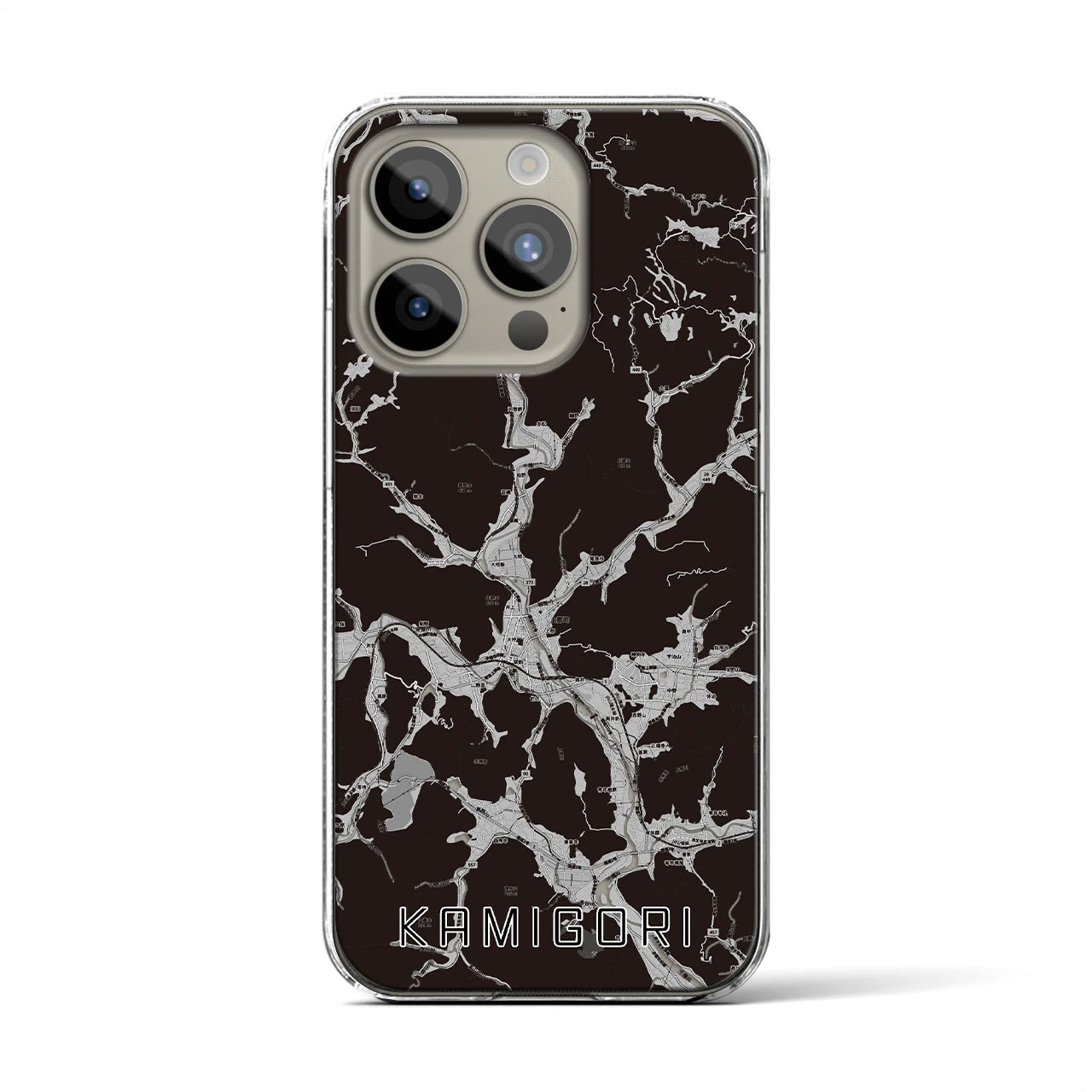 【上郡(兵庫県)】地図柄iPhoneケース(クリアタイプ)