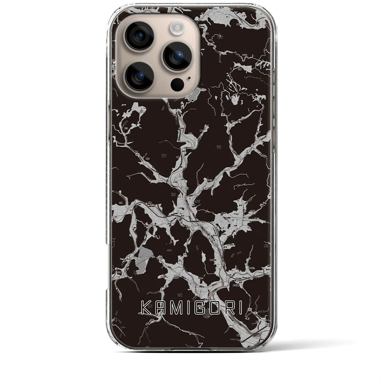 【上郡(兵庫県)】地図柄iPhoneケース(クリアタイプ)