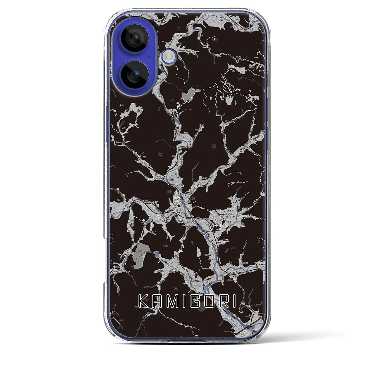 【上郡(兵庫県)】地図柄iPhoneケース(クリアタイプ)