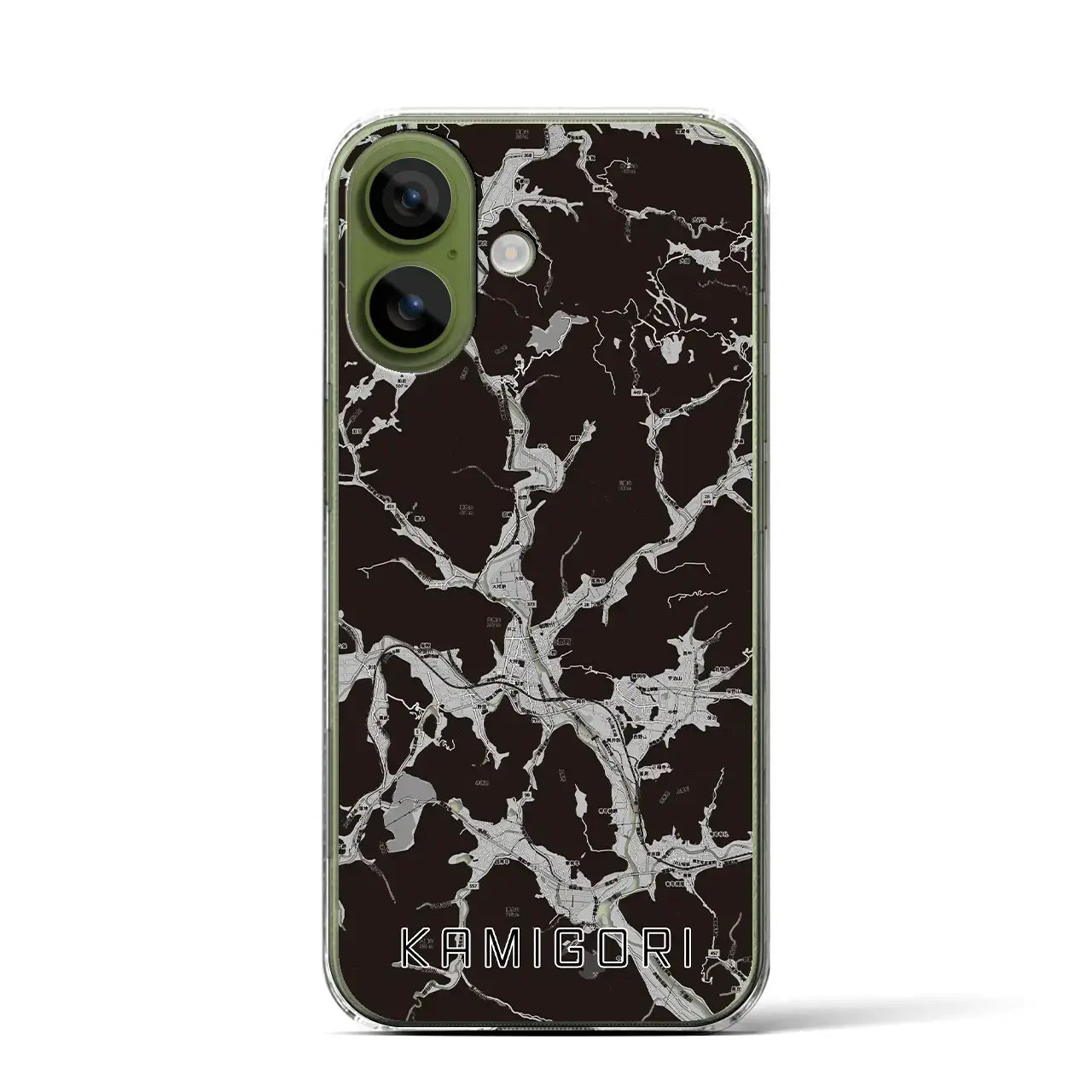 【上郡(兵庫県)】地図柄iPhoneケース(クリアタイプ)