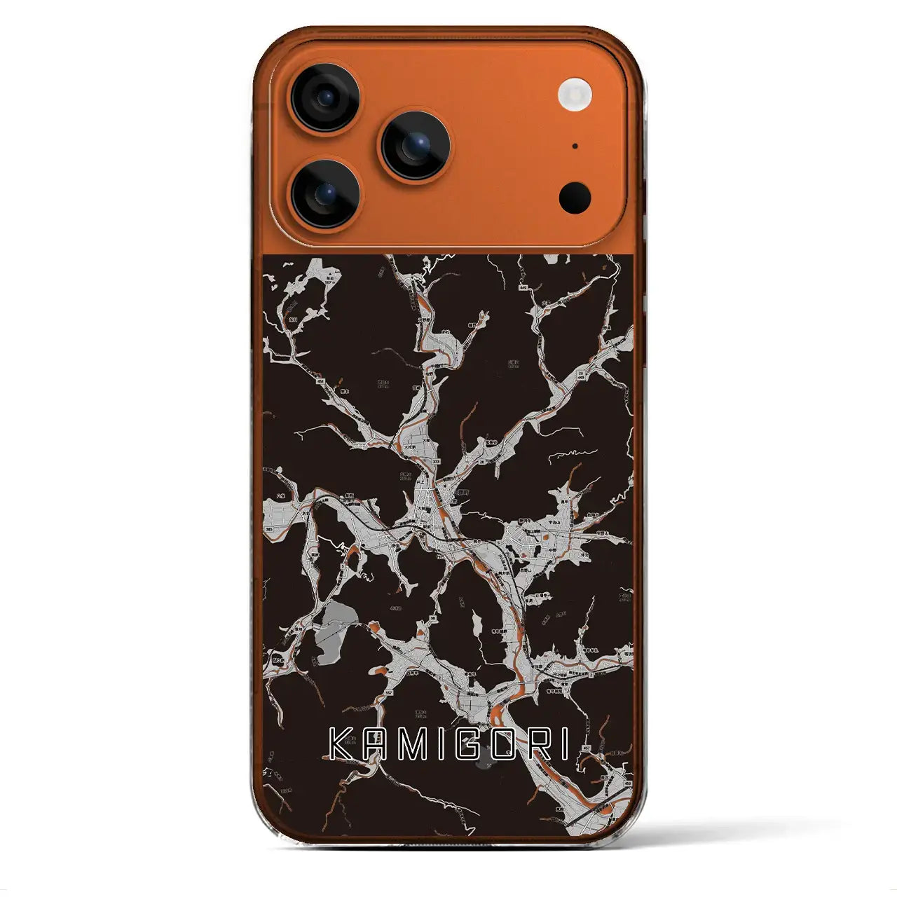 【上郡(兵庫県)】地図柄iPhoneケース(クリアタイプ)