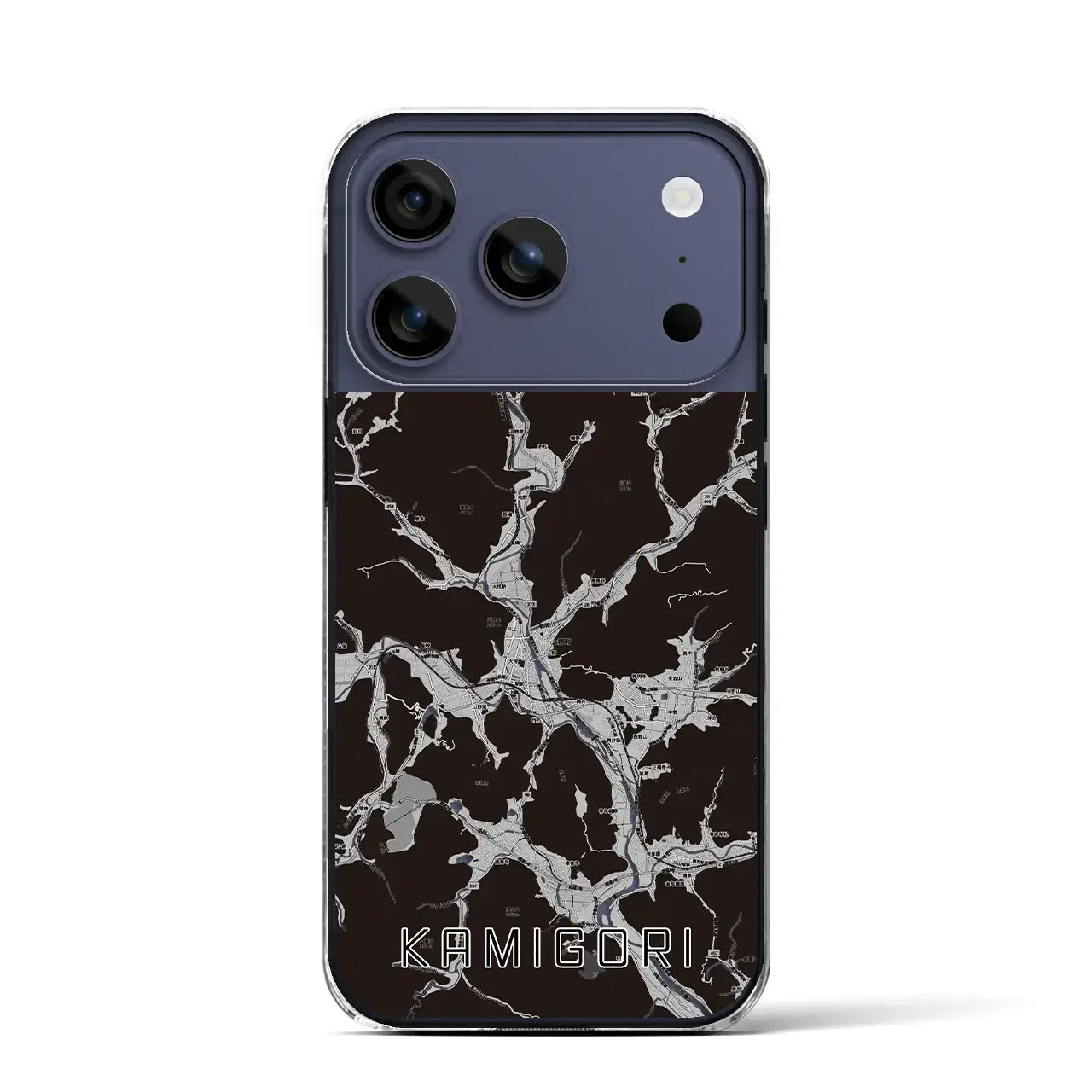 【上郡(兵庫県)】地図柄iPhoneケース(クリアタイプ)