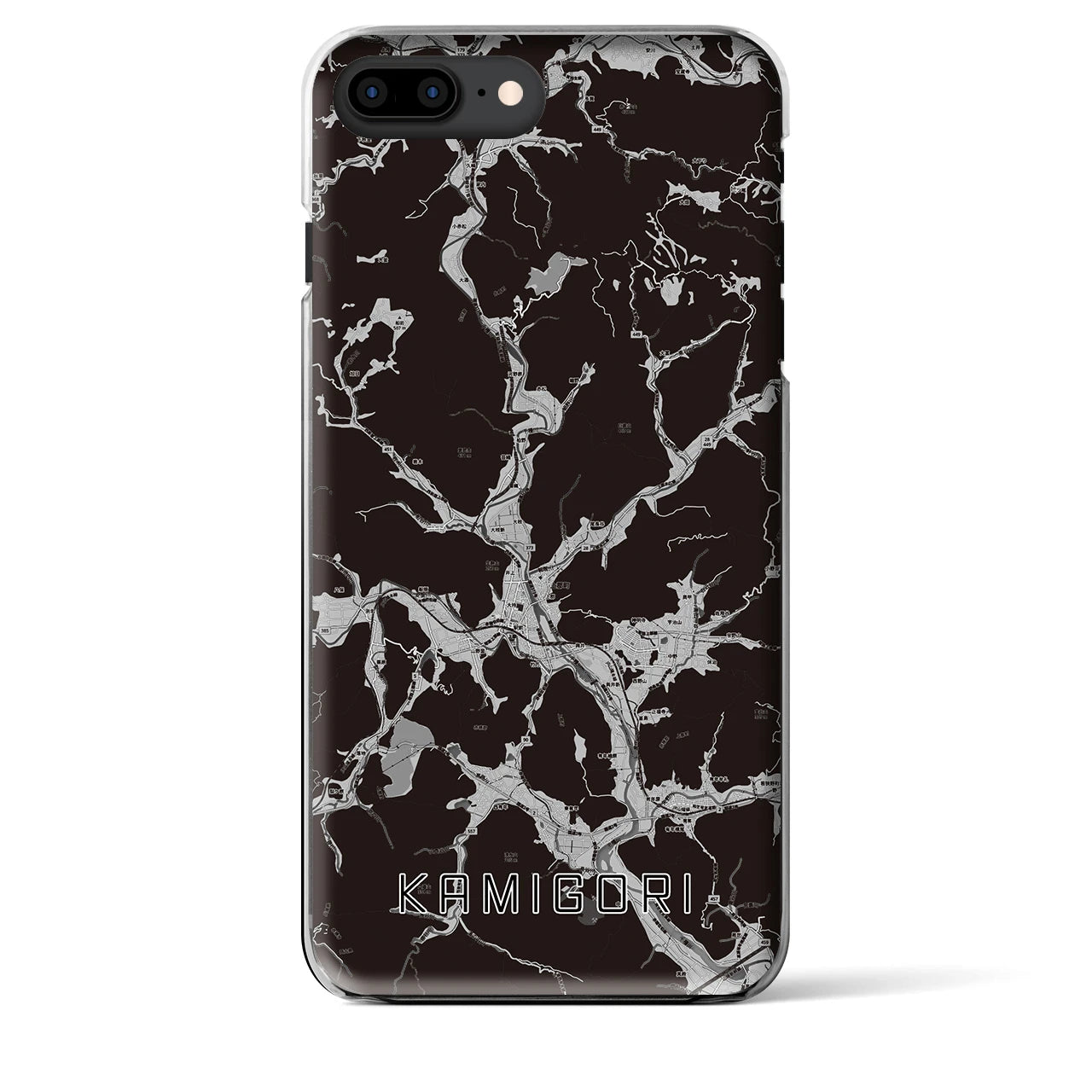 【上郡(兵庫県)】地図柄iPhoneケース(クリアタイプ)