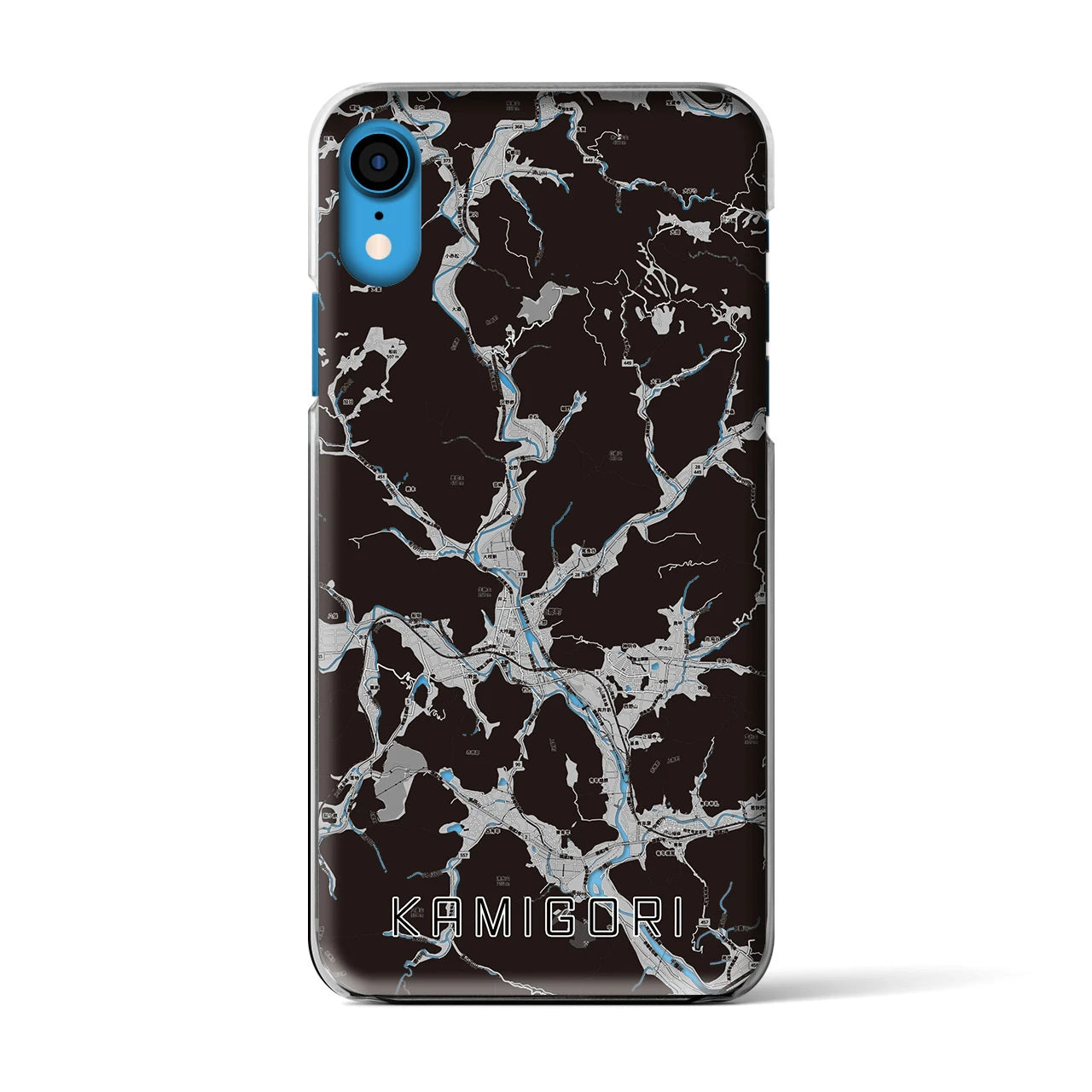 【上郡(兵庫県)】地図柄iPhoneケース(クリアタイプ)