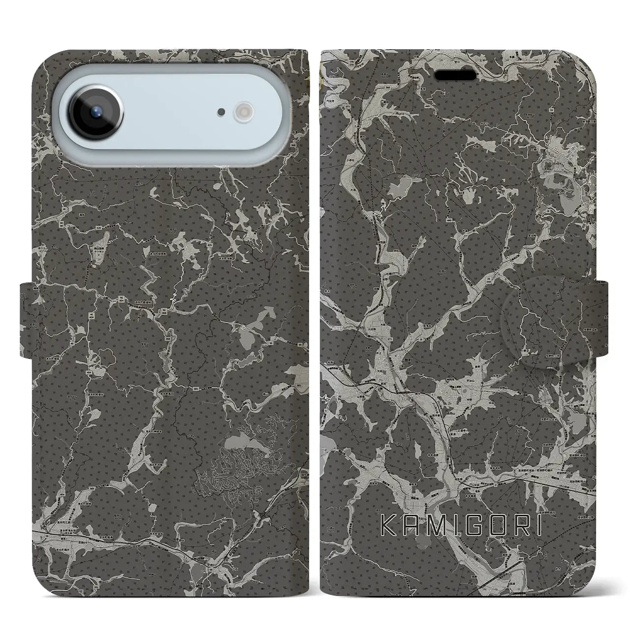 【上郡(兵庫県)】地図柄iPhoneケース(手帳タイプ)