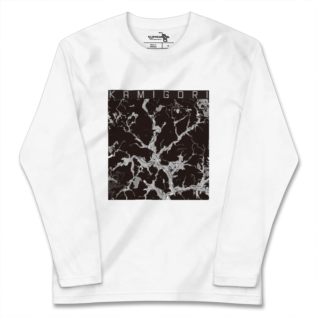 【上郡(兵庫県)】地図柄ロングスリーブTシャツ