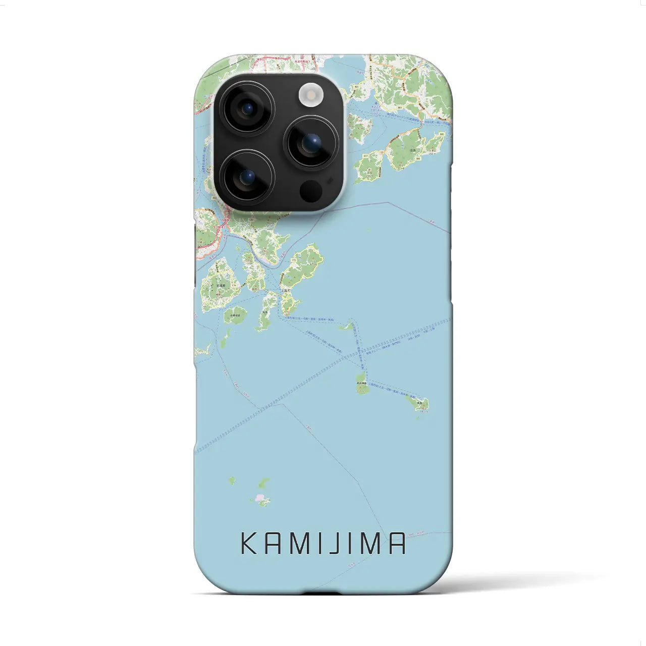 【上島(愛媛県)】地図柄iPhoneケース(バックカバータイプ)
