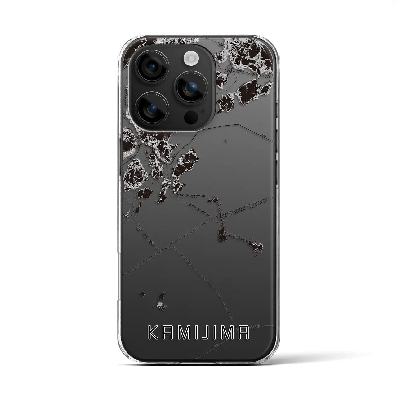 【上島(愛媛県)】地図柄iPhoneケース(クリアタイプ)