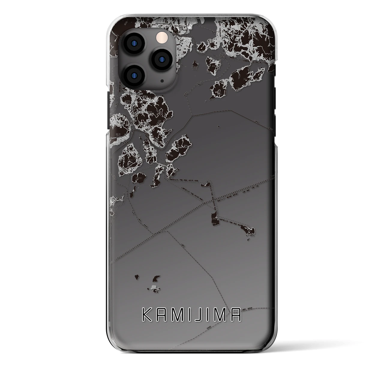 【上島(愛媛県)】地図柄iPhoneケース(クリアタイプ)