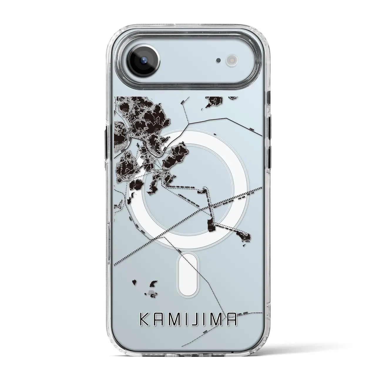 【上島(愛媛県)】地図柄iPhoneケース(MagSafeタイプ)