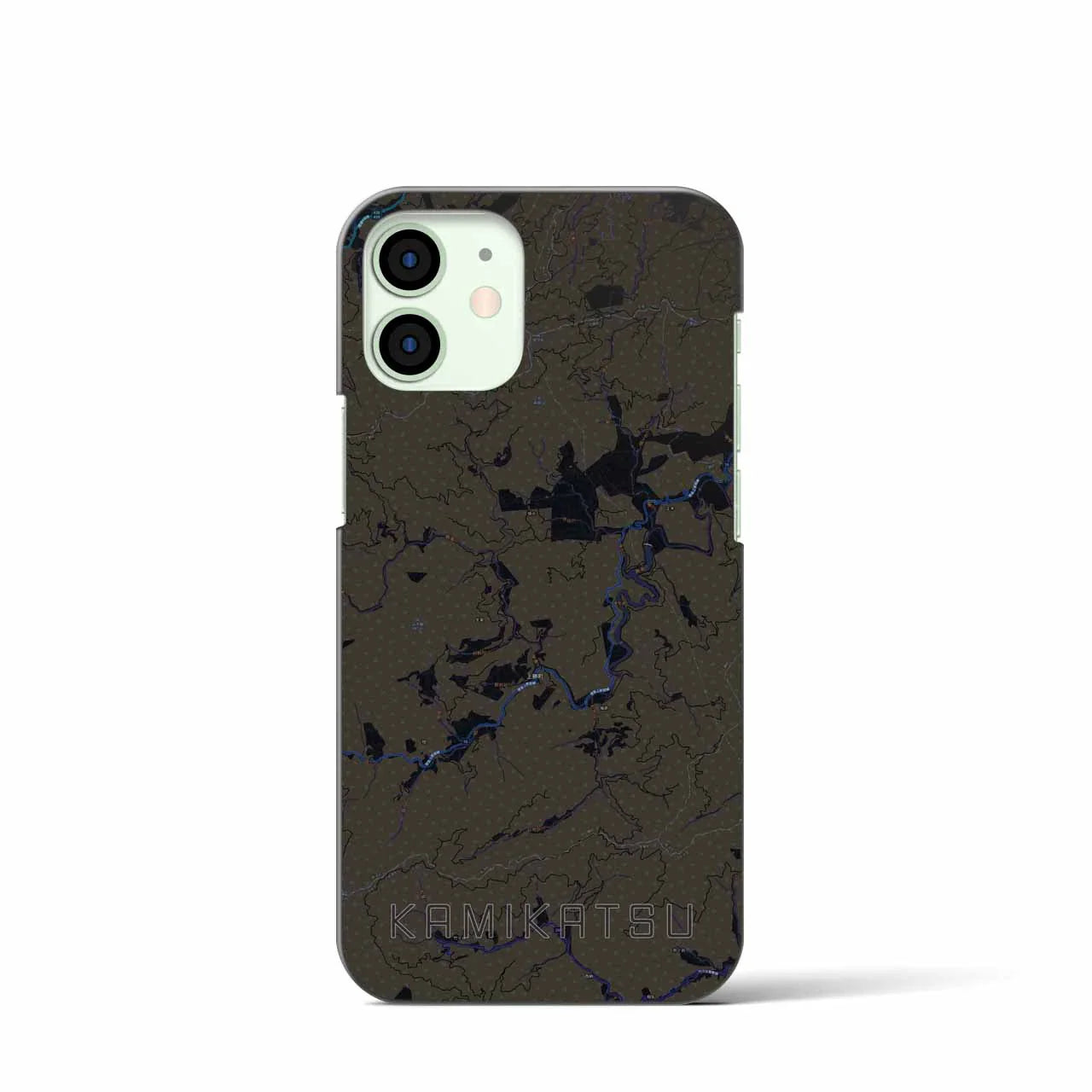 【上勝(徳島県)】地図柄iPhoneケース(バックカバータイプ)
