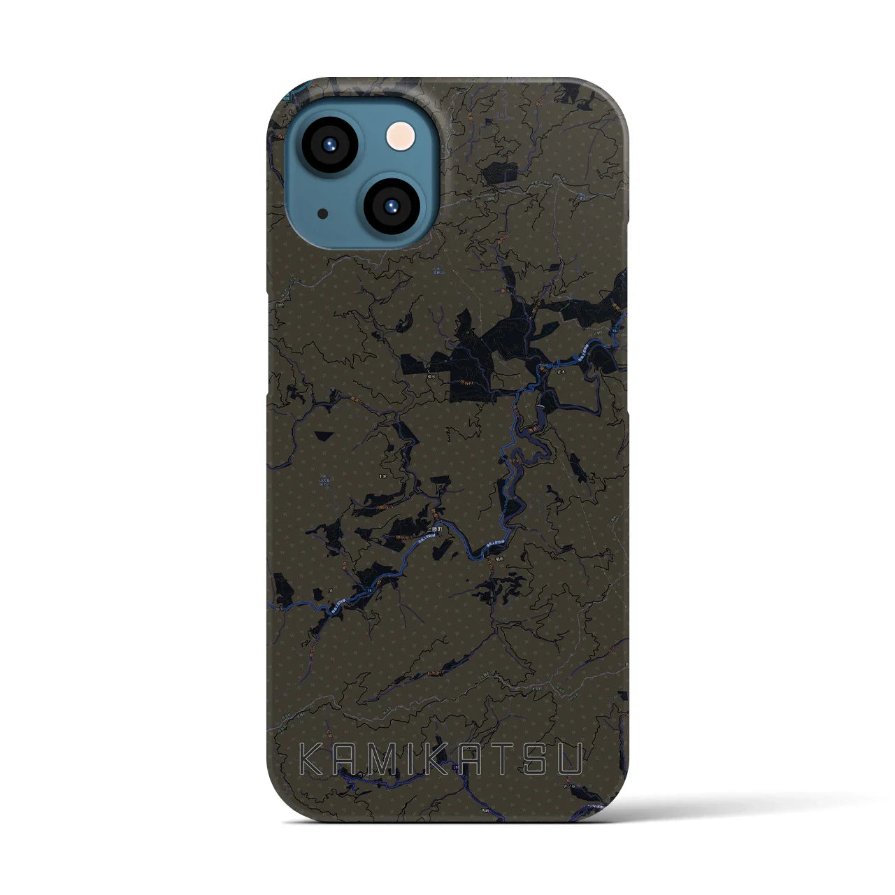 【上勝(徳島県)】地図柄iPhoneケース(バックカバータイプ)
