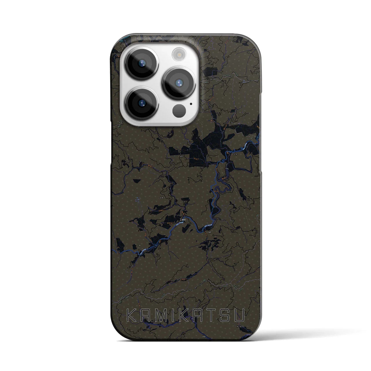 【上勝(徳島県)】地図柄iPhoneケース(バックカバータイプ)