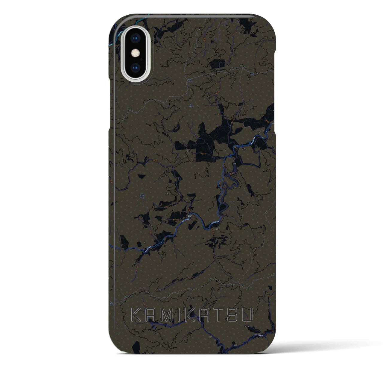 【上勝(徳島県)】地図柄iPhoneケース(バックカバータイプ)