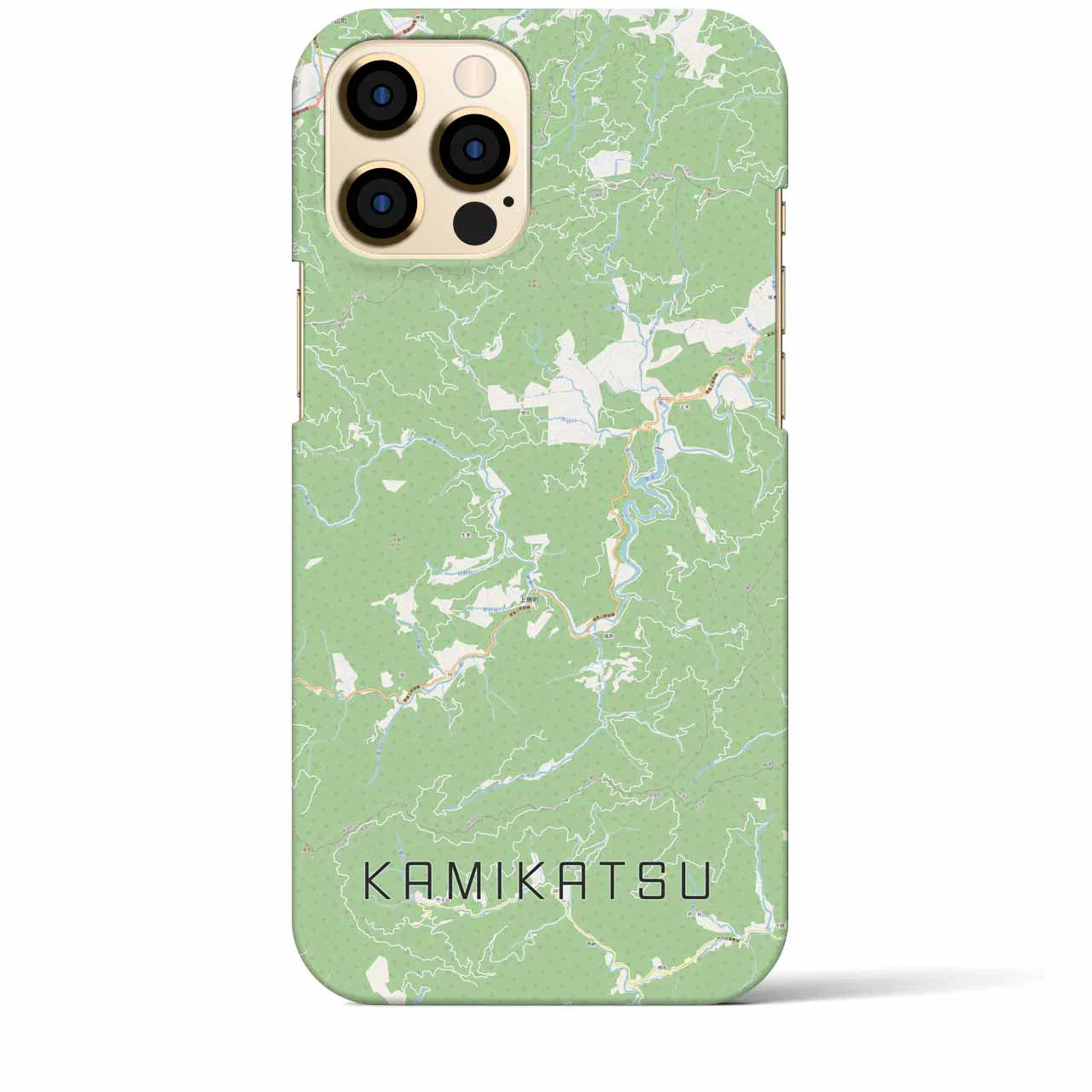 【上勝(徳島県)】地図柄iPhoneケース(バックカバータイプ)