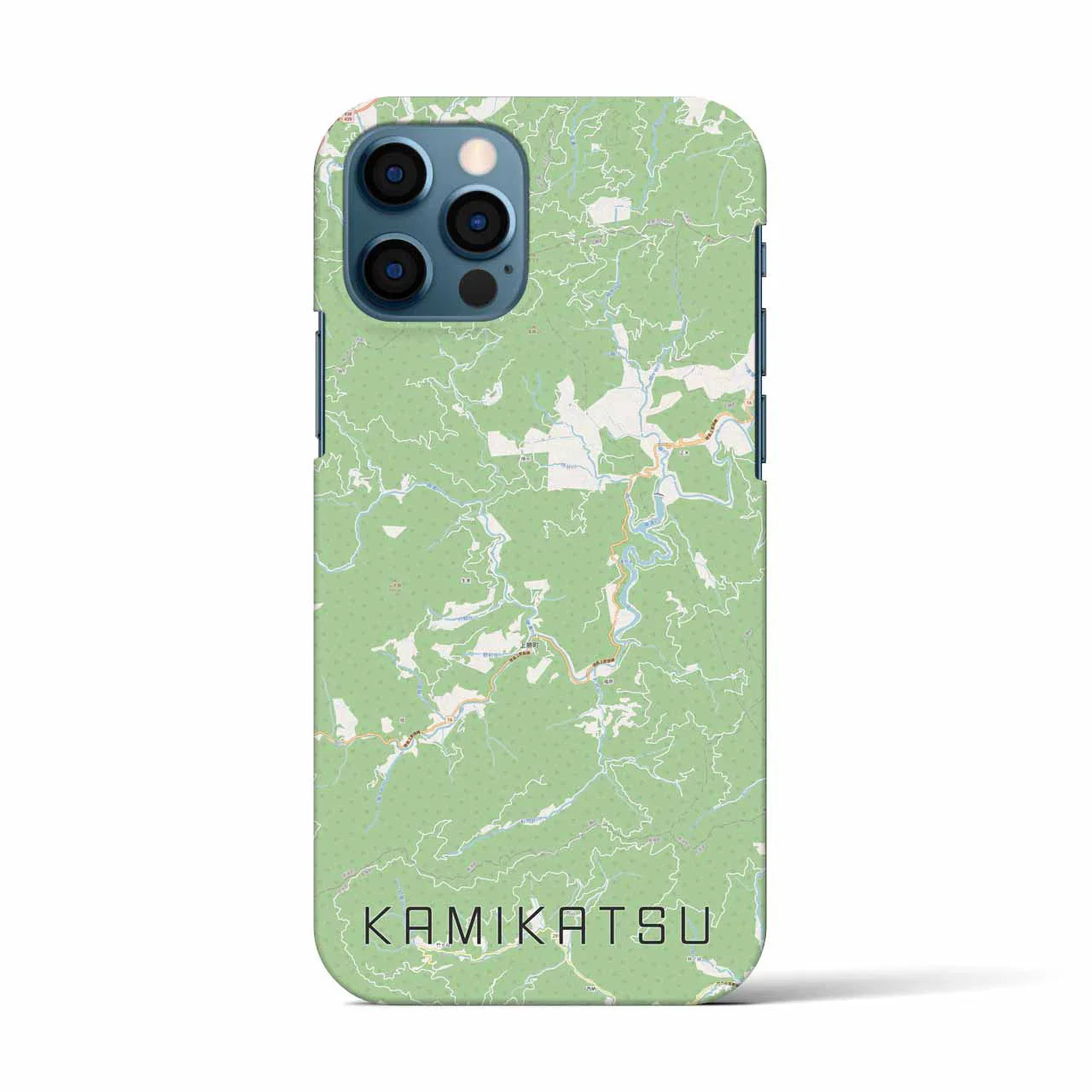【上勝(徳島県)】地図柄iPhoneケース(バックカバータイプ)