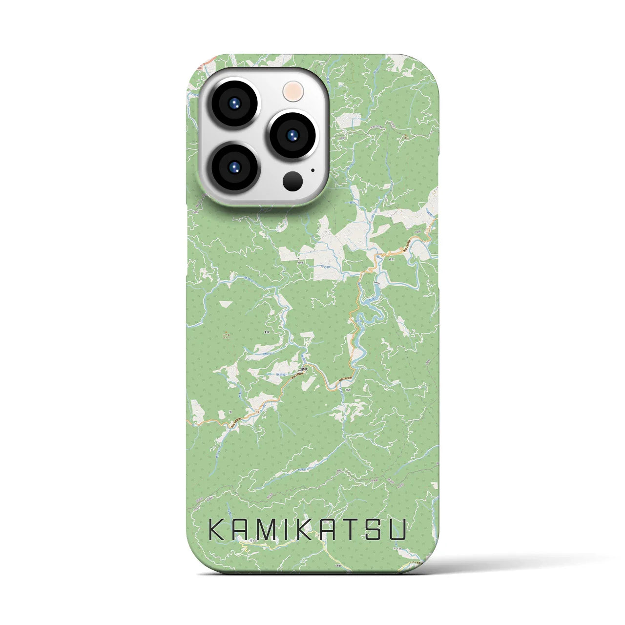 【上勝(徳島県)】地図柄iPhoneケース(バックカバータイプ)