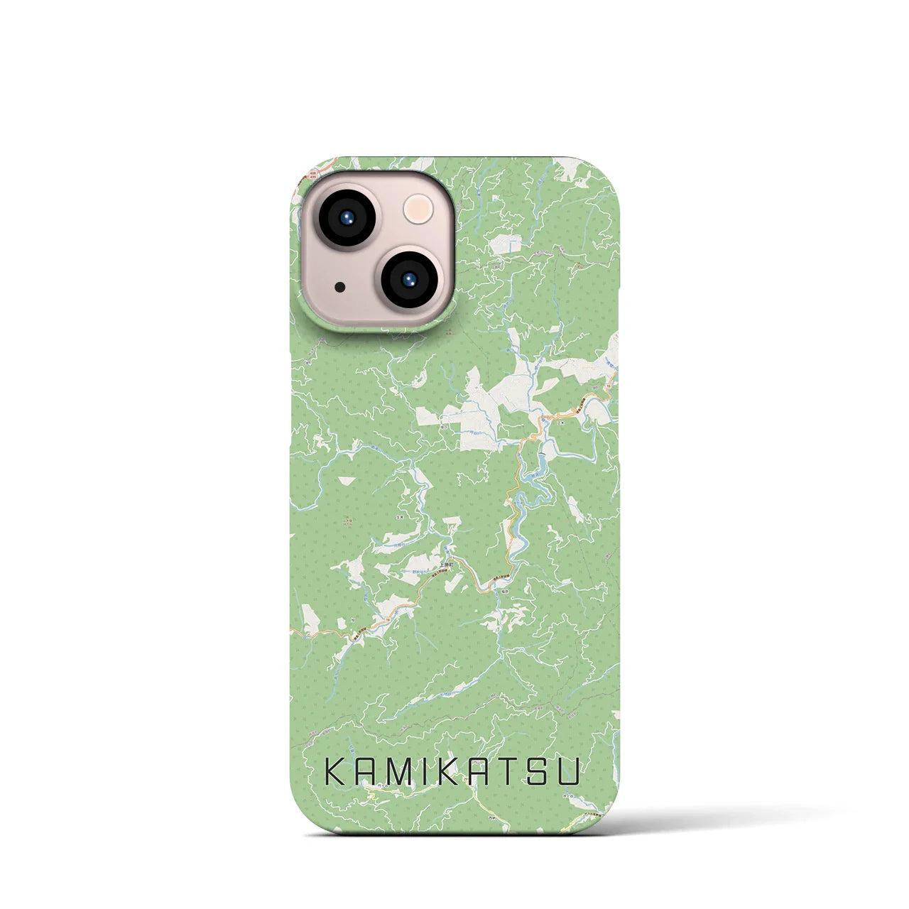 【上勝(徳島県)】地図柄iPhoneケース(バックカバータイプ)