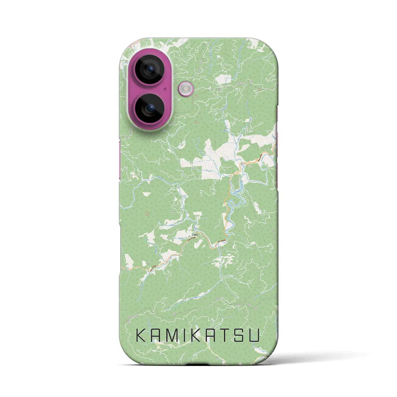 【上勝(徳島県)】地図柄iPhoneケース(バックカバータイプ)