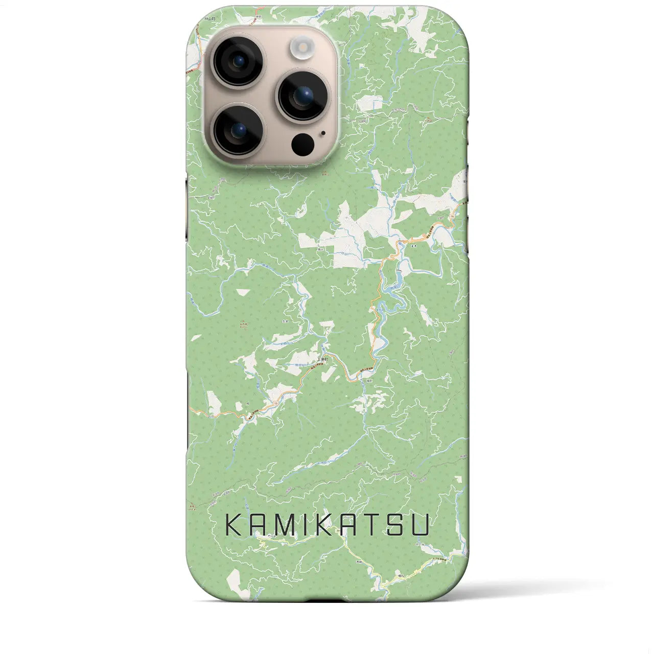 【上勝(徳島県)】地図柄iPhoneケース(バックカバータイプ)