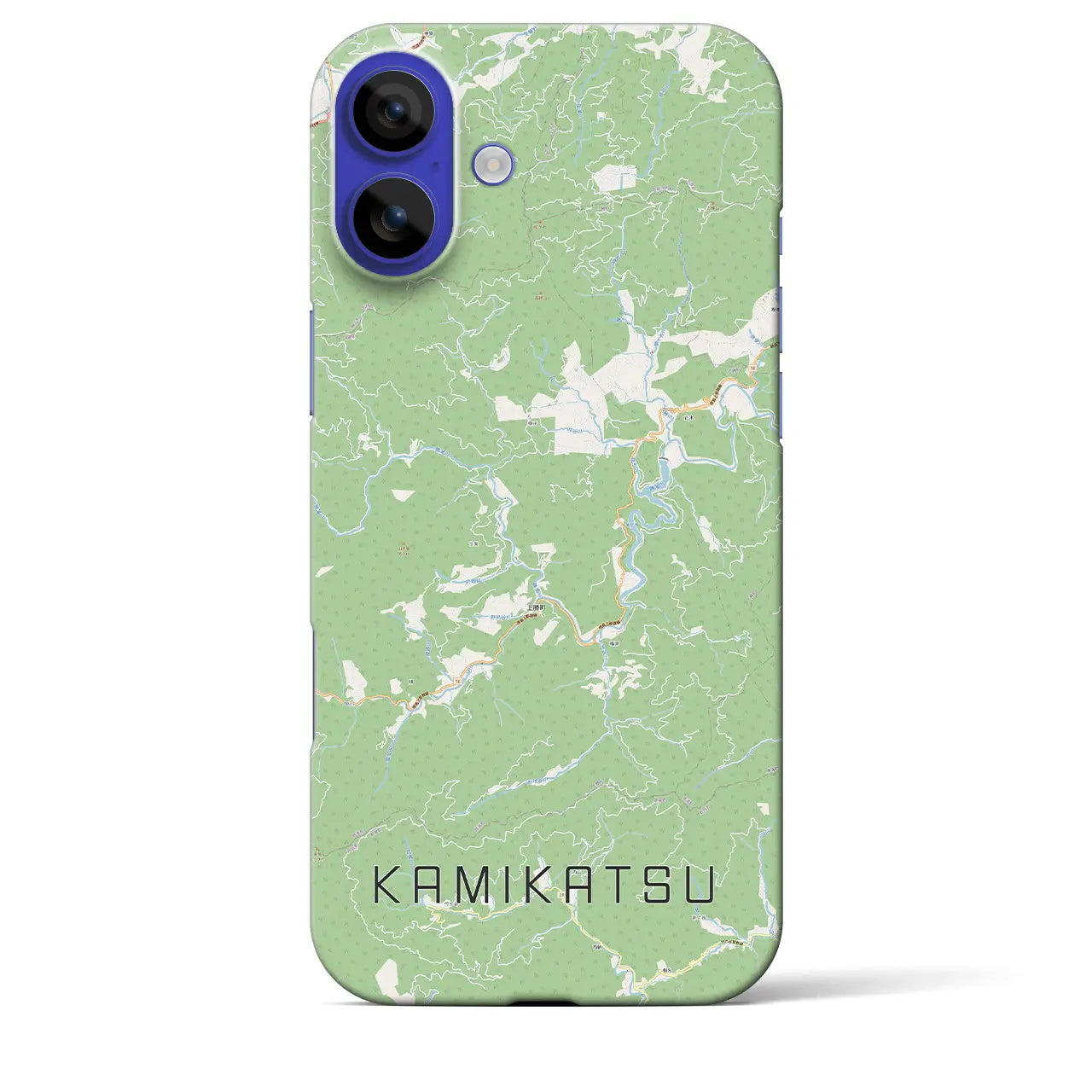 【上勝(徳島県)】地図柄iPhoneケース(バックカバータイプ)ナチュラル・iPhone 16 Pro Max 用