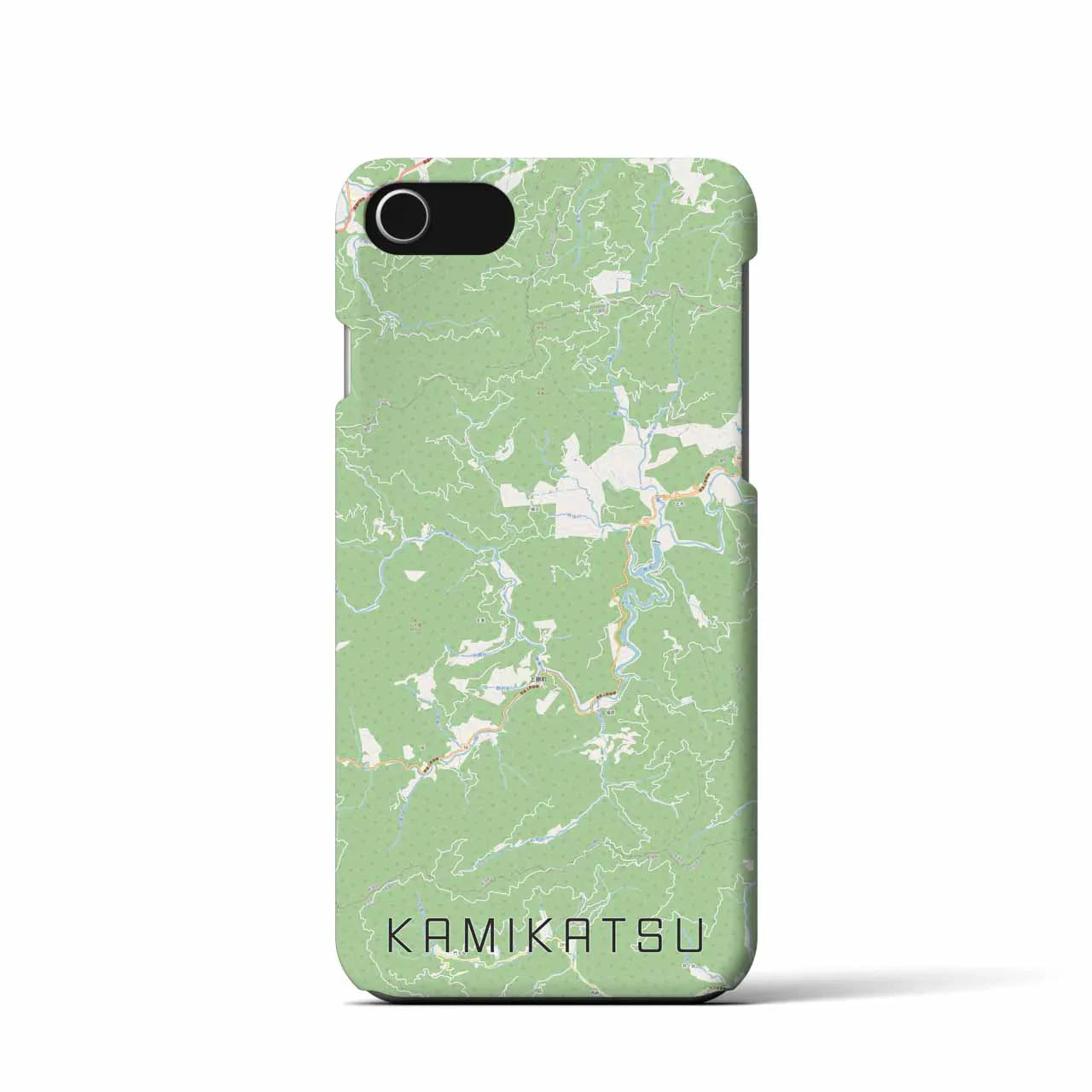 【上勝(徳島県)】地図柄iPhoneケース(バックカバータイプ)