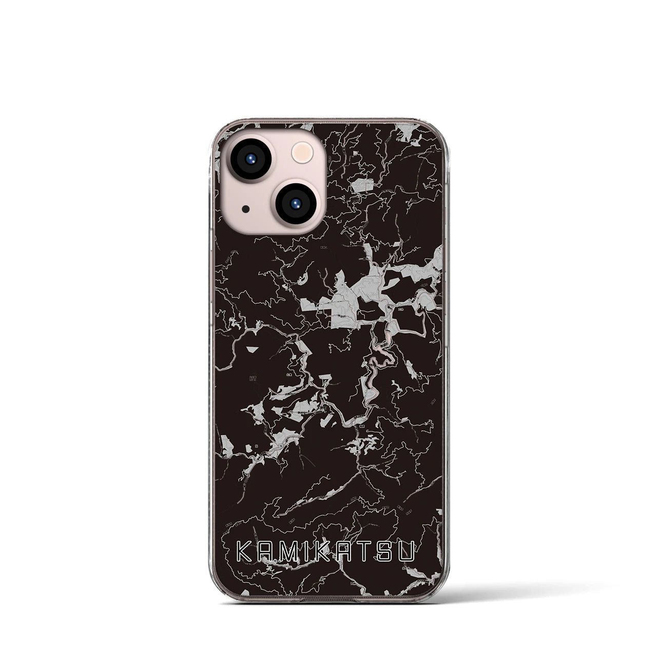 【上勝(徳島県)】地図柄iPhoneケース(クリアタイプ)