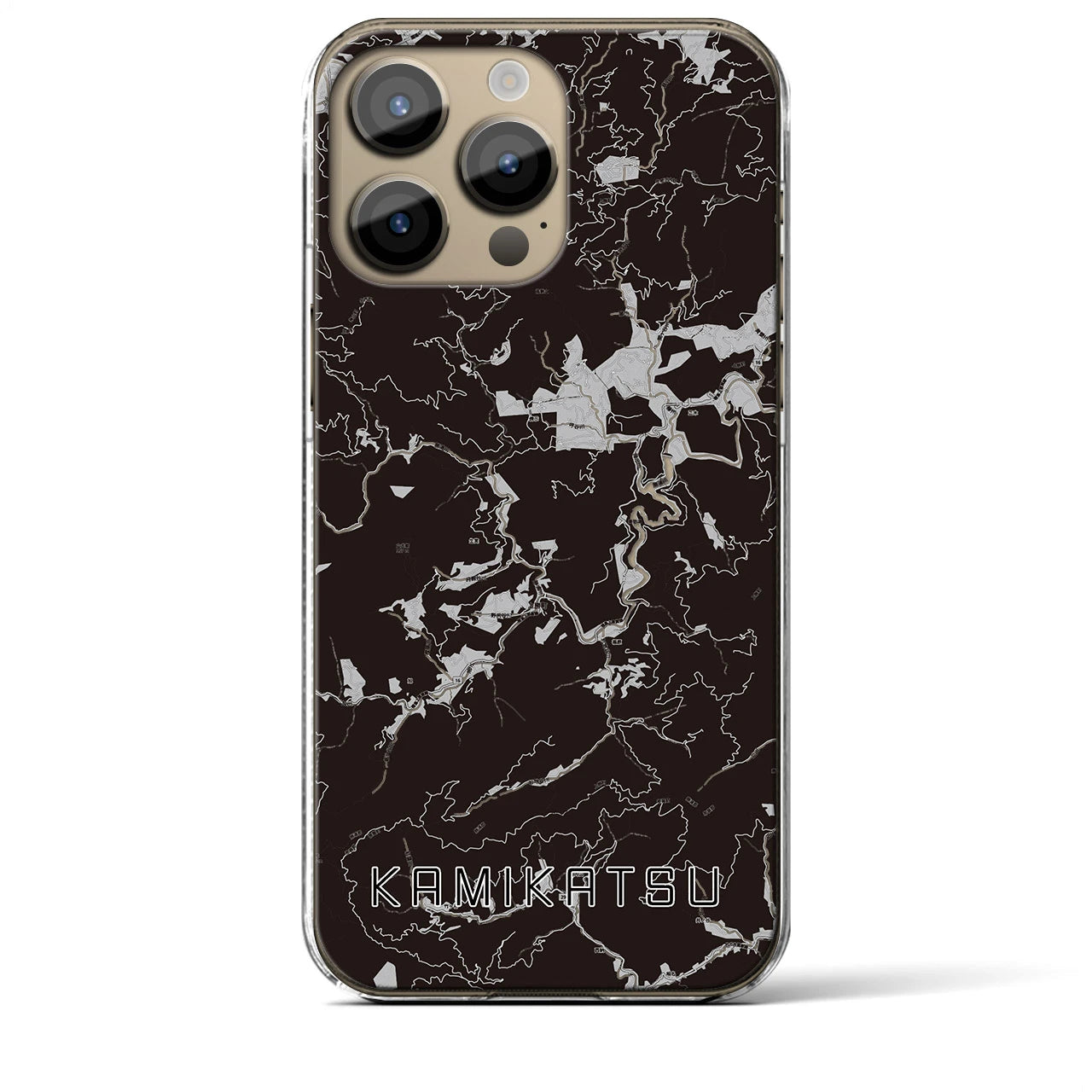 【上勝(徳島県)】地図柄iPhoneケース(クリアタイプ)