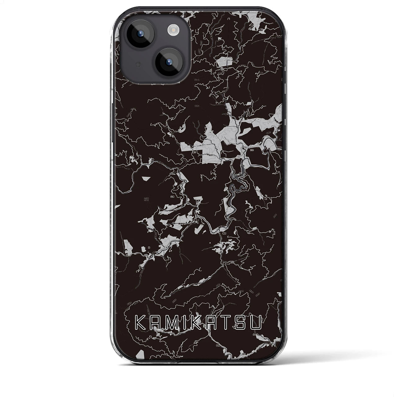 【上勝(徳島県)】地図柄iPhoneケース(クリアタイプ)