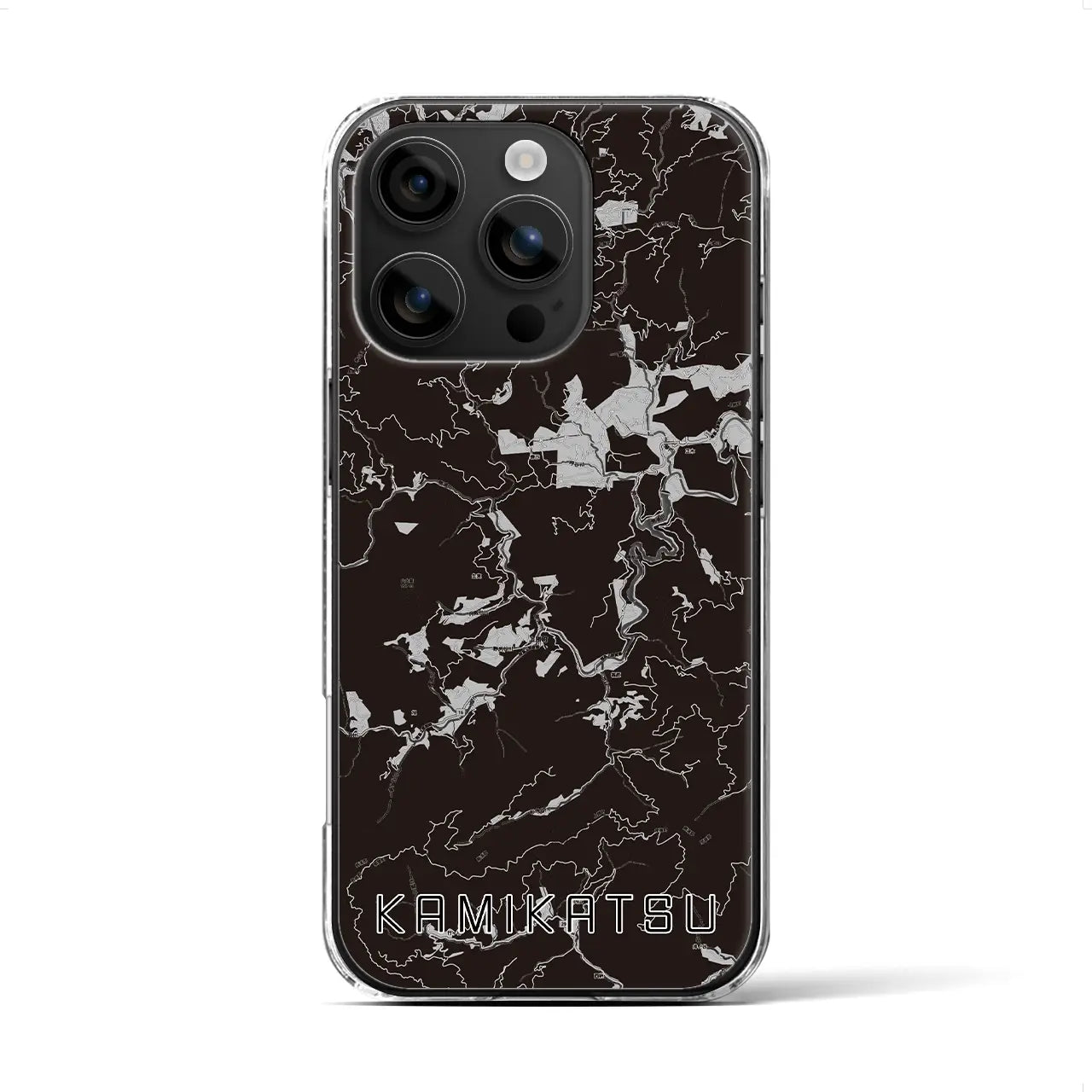 【上勝(徳島県)】地図柄iPhoneケース(クリアタイプ)